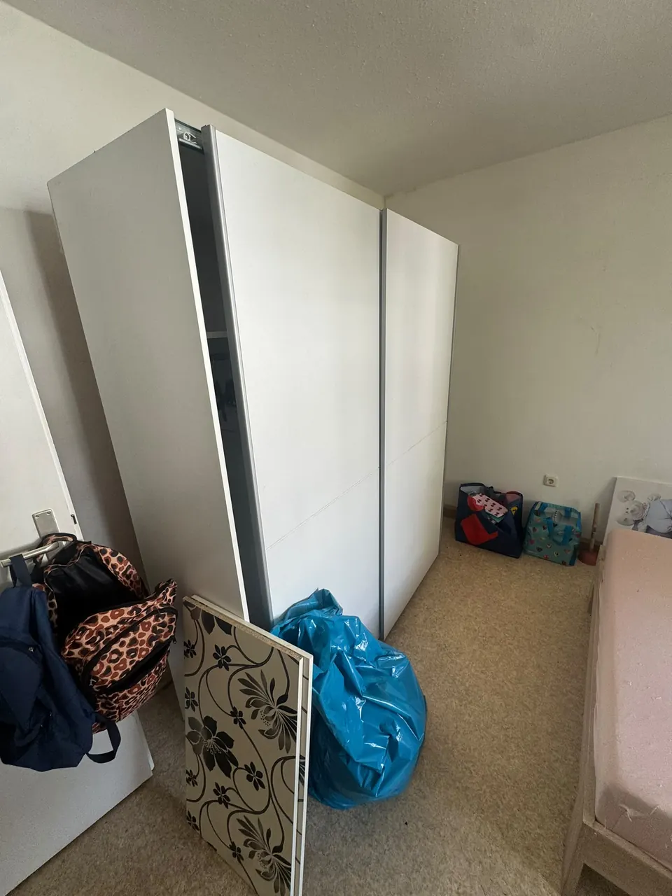 Schlafzimmer vor der Wohnungsauflösung