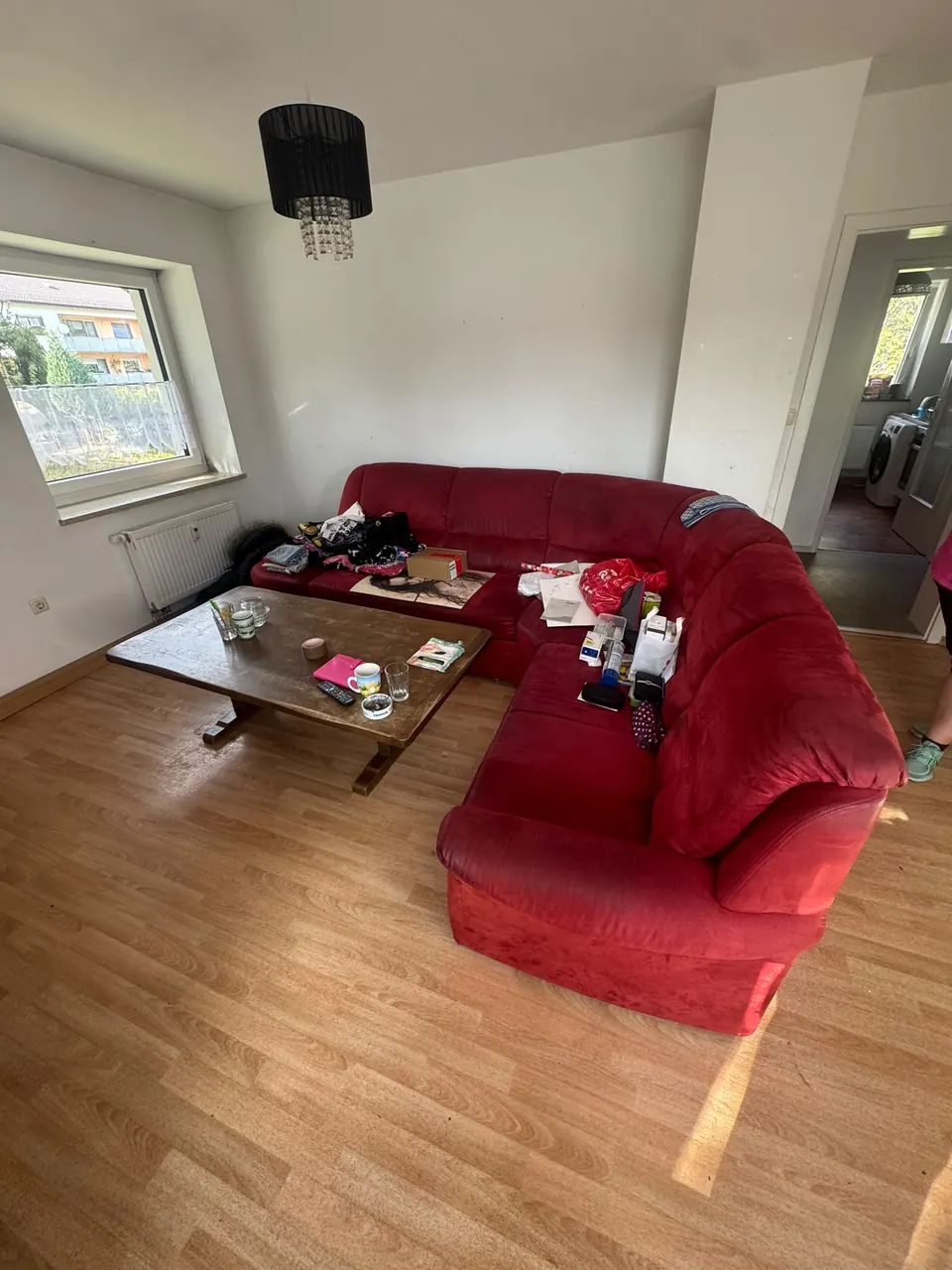 Wohnzimmer vor der Wohnungsauflösung